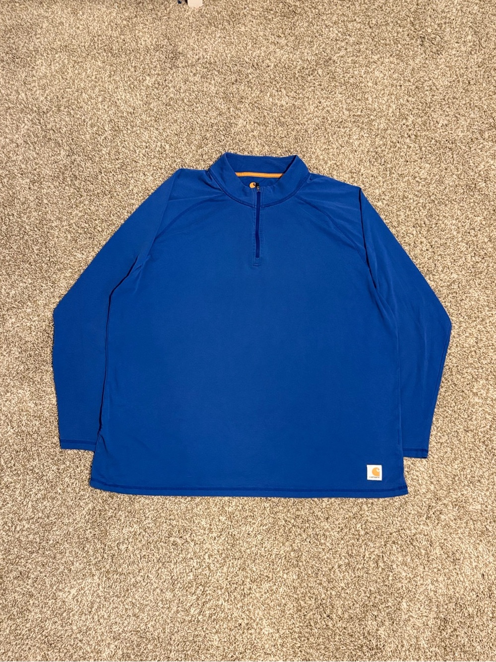 Carhartt Royal Blue Long-Sleeve Quarter-Zip